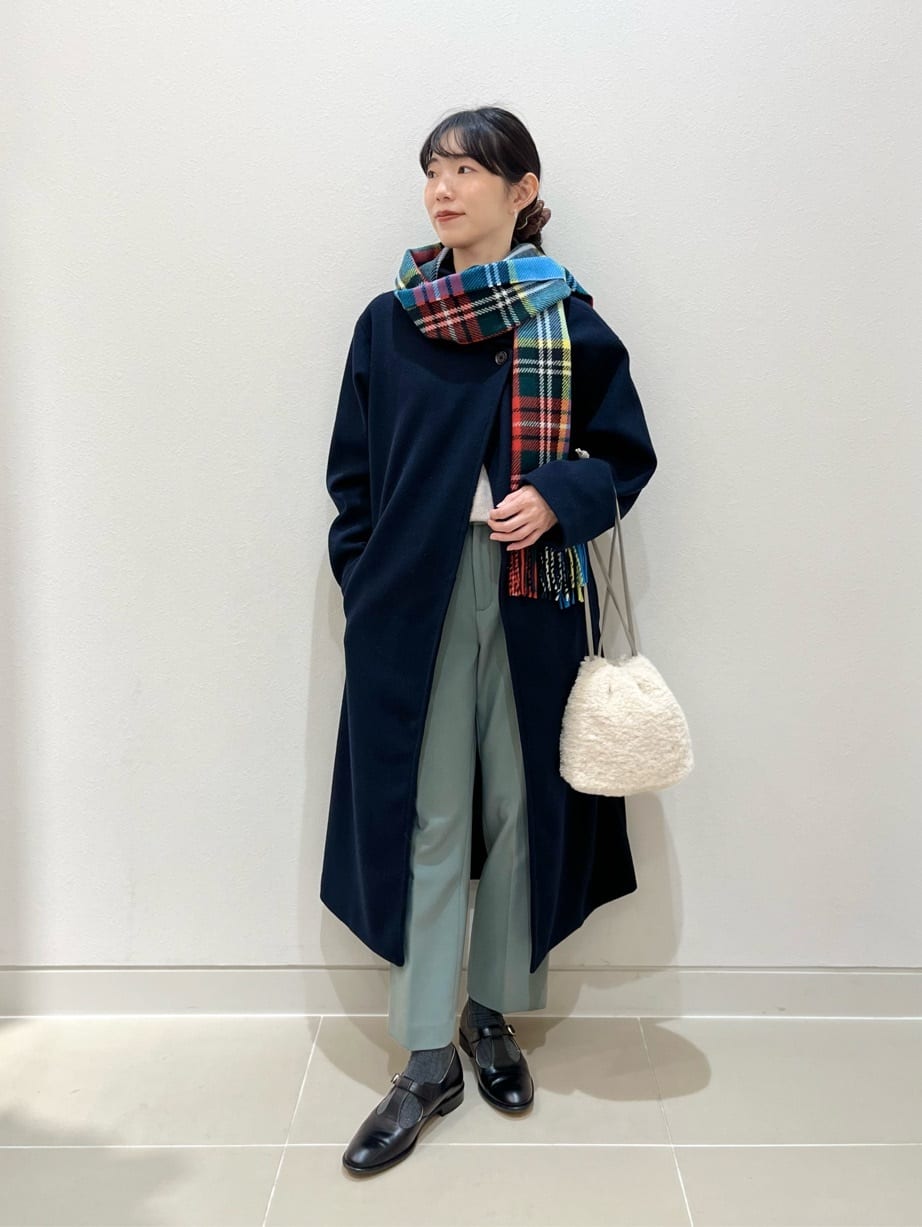 UNITED ARROWS LTD. OUTLETのニットメルトン スタンドカラーコート を使ったコーディネート | Rakuten ...