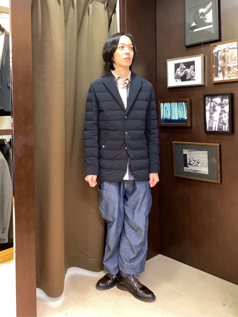 TAKEO KIKUCHIのストレッチダウン テバジャケットを使ったコーディネートを紹介します。｜Rakuten Fashion(楽天ファッション／旧楽天ブランドアベニュー)4901447