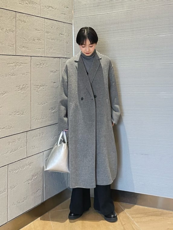 UNITED ARROWS green label relaxingのリバー チェスター コートを使っ 