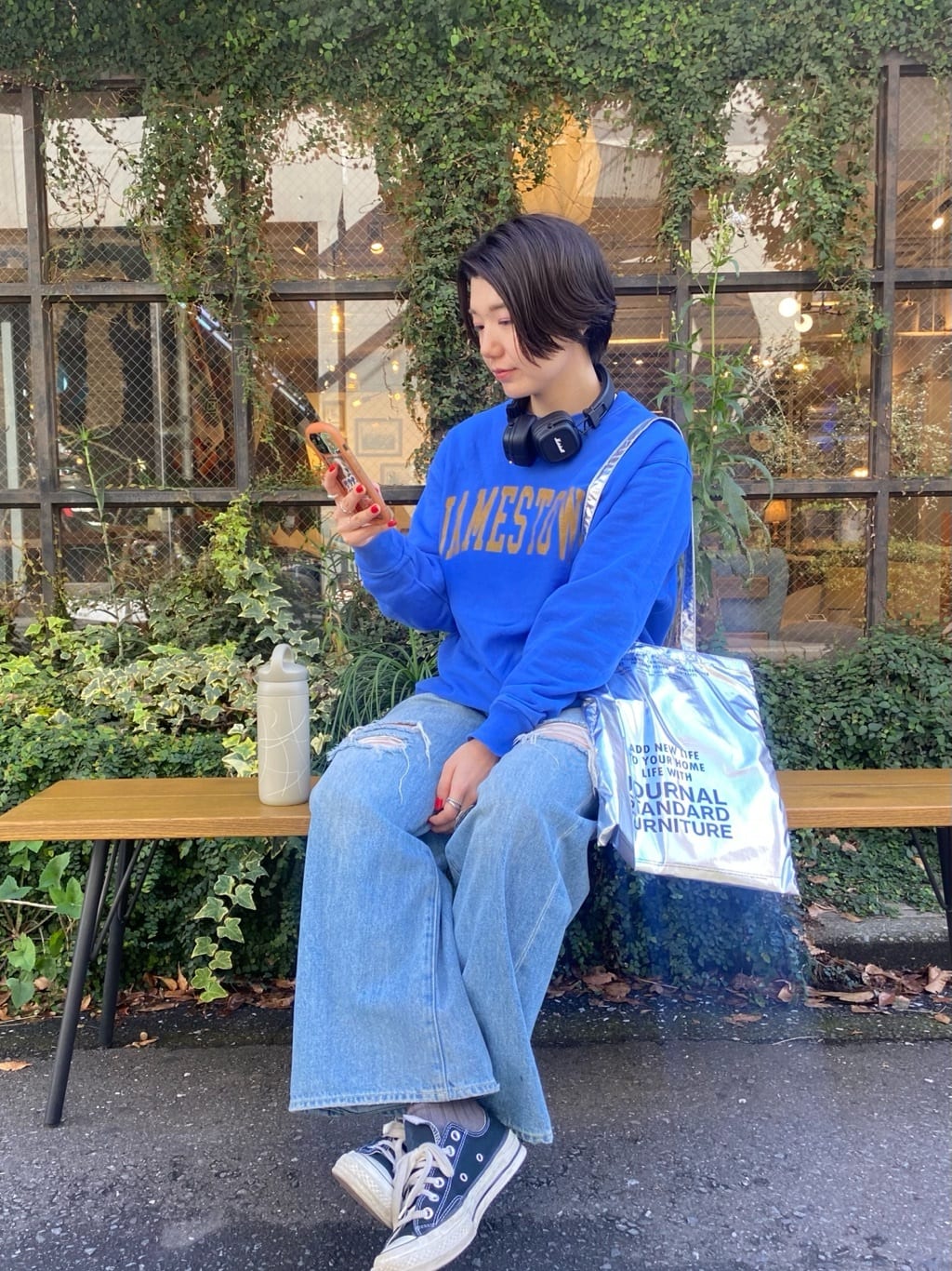 journal standard FurnitureのJSF TOTE SILVER トートバッグを使ったコーディネートを紹介します。｜Rakuten Fashion(楽天ファッション／旧楽天ブランドアベニュー)4904429