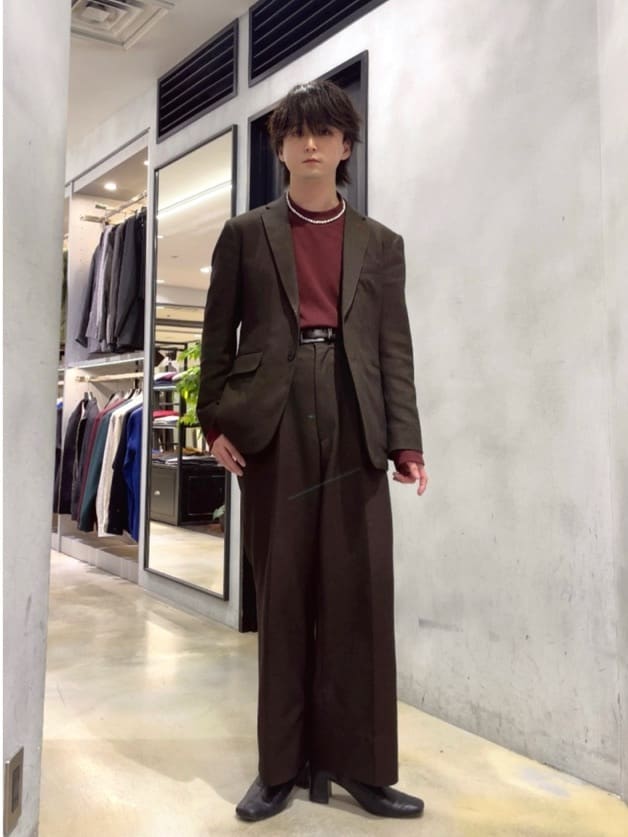 TAKEO KIKUCHIの【Sサイズ~】ウールブレンド ポンチ カットソーを使ったコーディネートを紹介します。｜Rakuten Fashion(楽天ファッション／旧楽天ブランドアベニュー)4905460