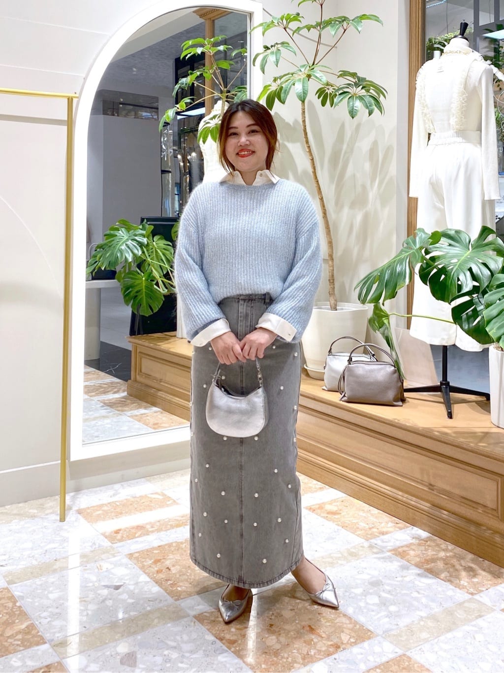 La boutique BonBonの【3サイズ展開あり・新色登場!】パール付き