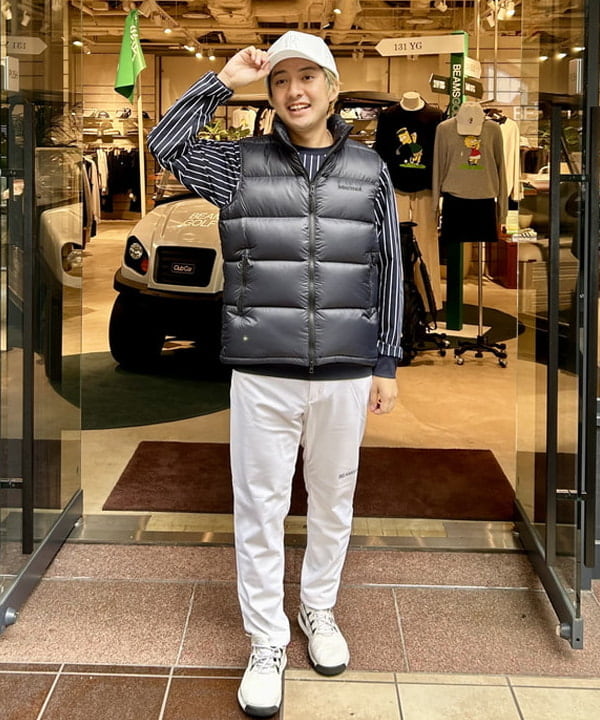 BEAMS GOLF | ORANGE LABEL / 撥水 エアシャット ボンディング スリム