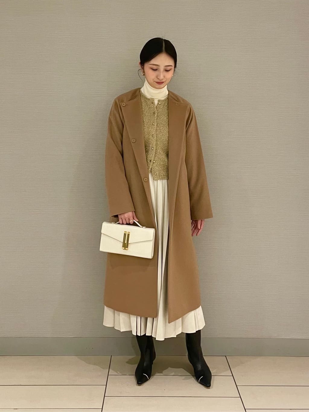 TOMORROWLAND | ピュアカシミヤ ノーカラーコート | Rakuten Fashion