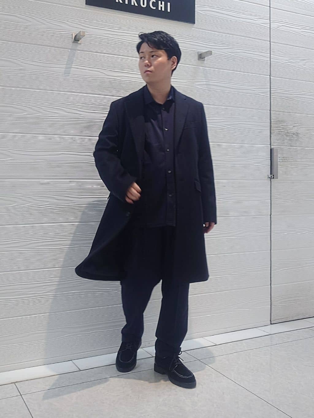 TAKEO KIKUCHIの【バイカラー】バーチカル切替 ジャージシャツを使ったコーディネートを紹介します。｜Rakuten Fashion(楽天ファッション／旧楽天ブランドアベニュー)4922238
