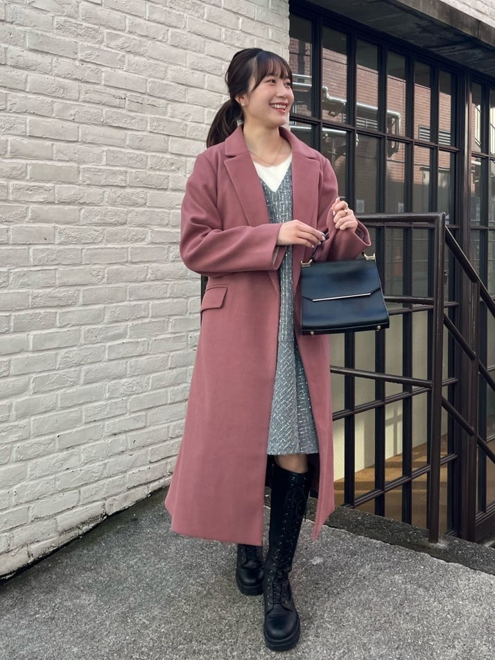 natural couture 【ako】骨ストさんのきれいめロングコート natural couture 【ako】骨ストさんのきれいめロングコート