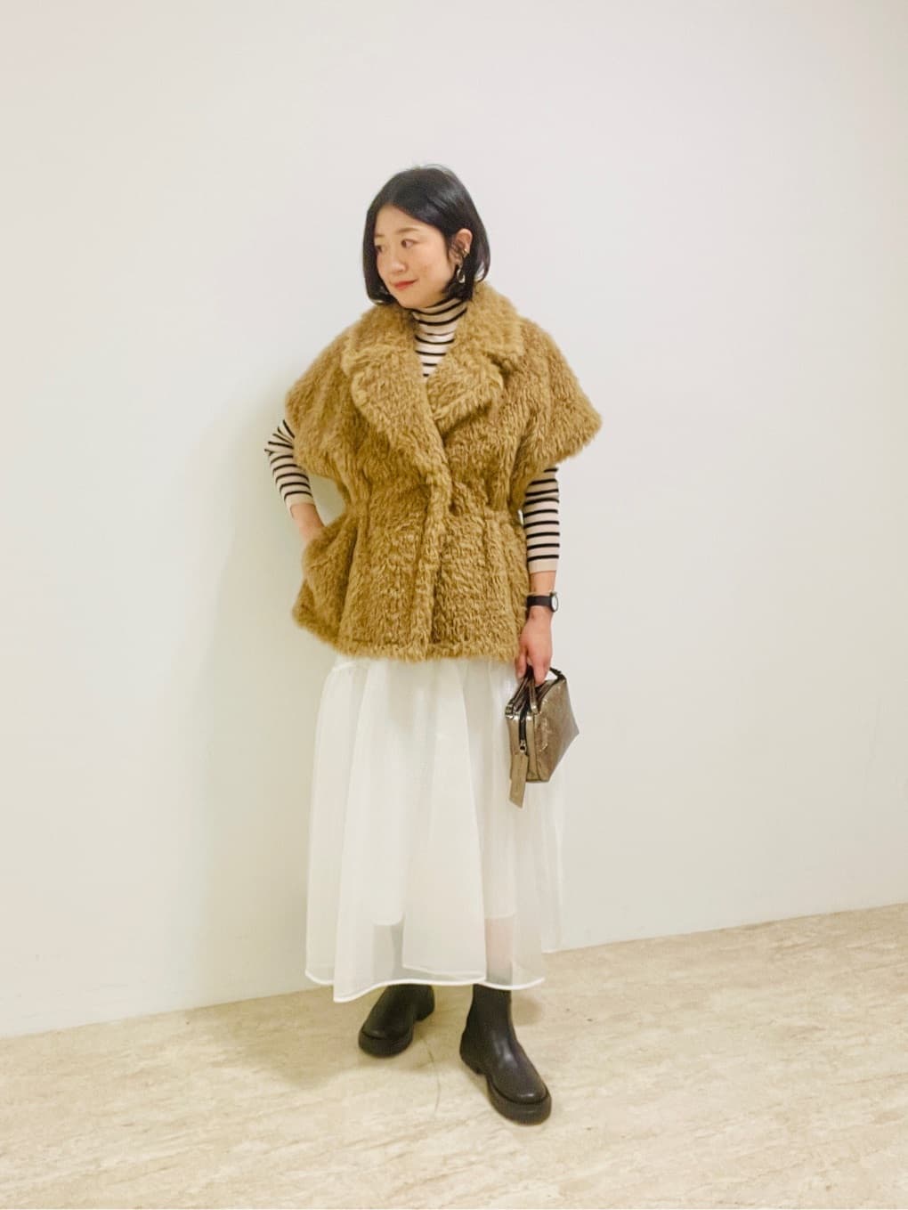 ユナイテッドアローズボアハーフスリーブベスト