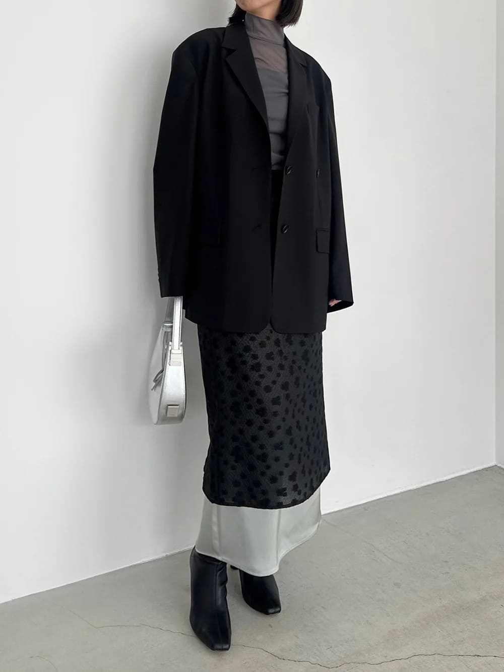 ルシェルブルー バックスリットテーラードジャケット