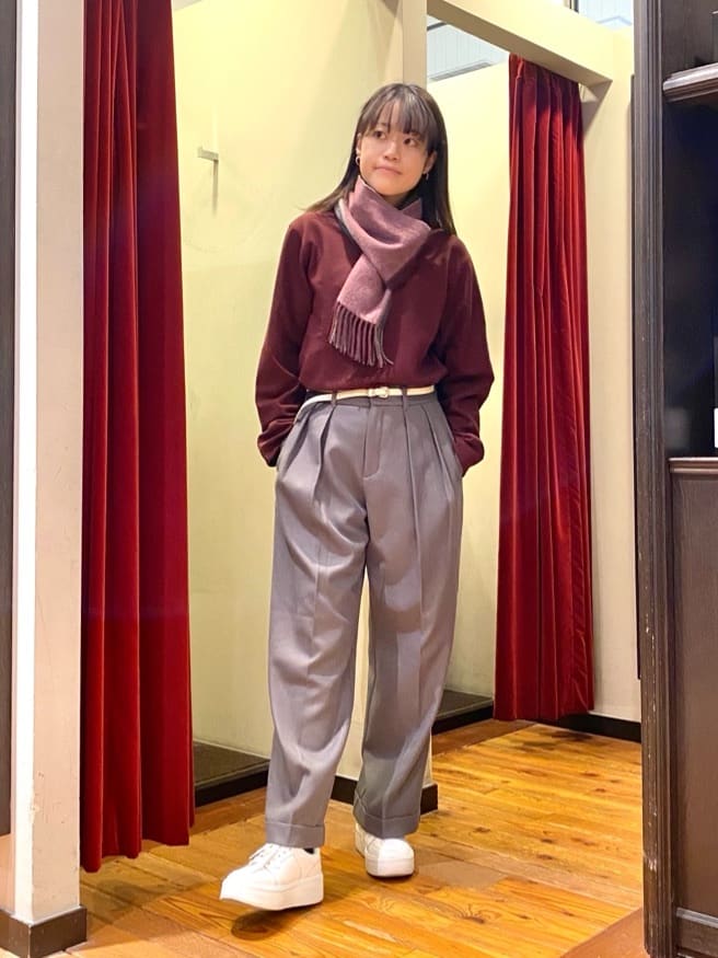 TAKEO KIKUCHIの【Sサイズ~】ウールブレンド ポンチ カットソーを使ったコーディネートを紹介します。｜Rakuten Fashion(楽天ファッション／旧楽天ブランドアベニュー)4929979