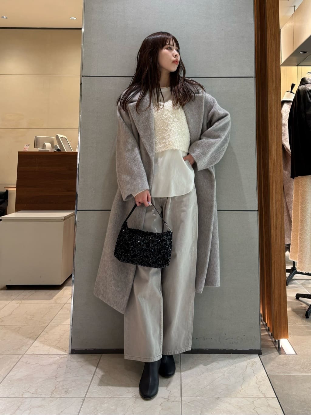 GALLARDAGALANTEのMANTECOシャギーコートを使ったコーディネート 