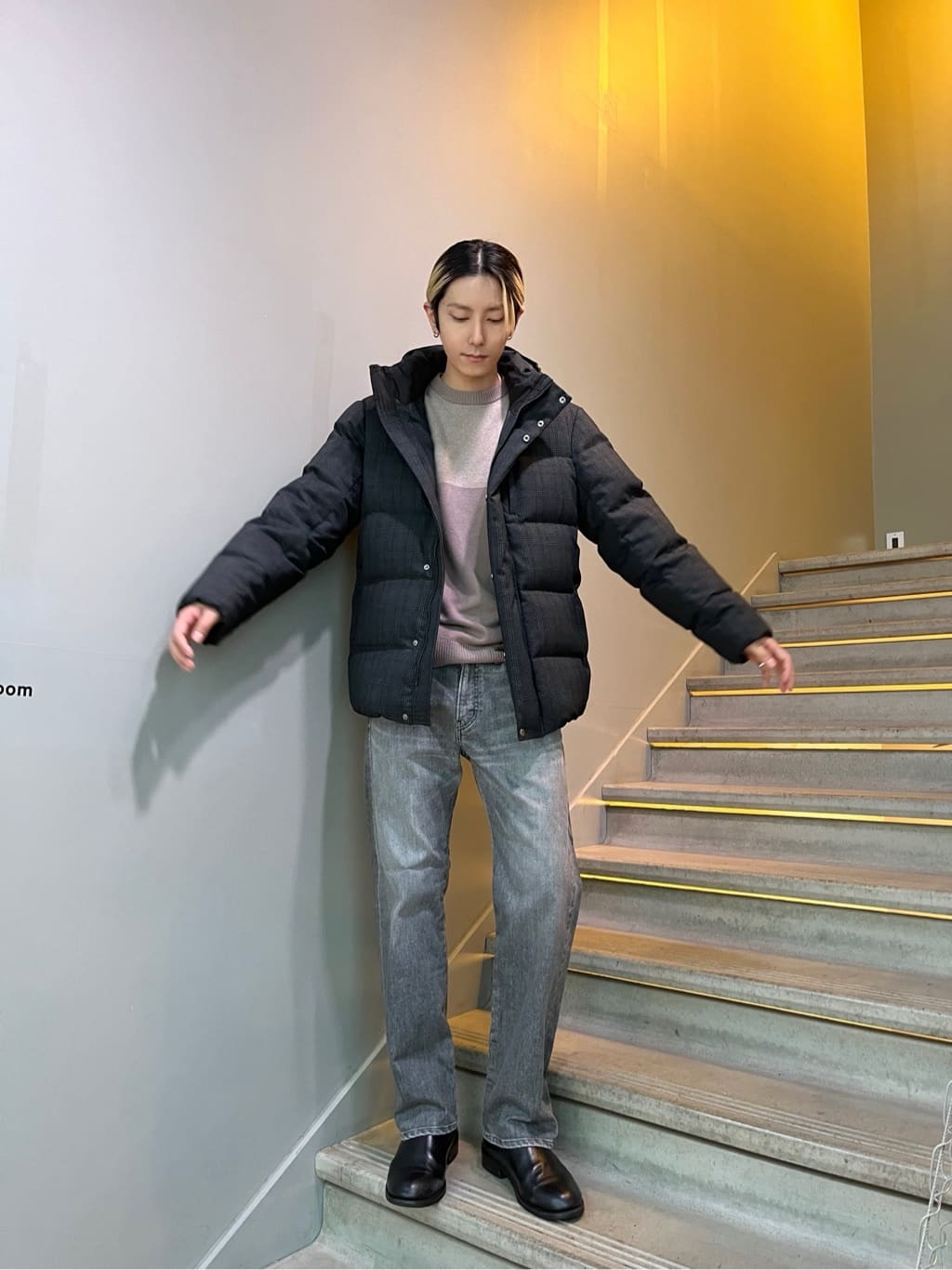 TAKEO KIKUCHIの【735フィルパワー】グレンチェック ダウンブルゾンを使ったコーディネートを紹介します。｜Rakuten Fashion(楽天ファッション／旧楽天ブランドアベニュー)4939423