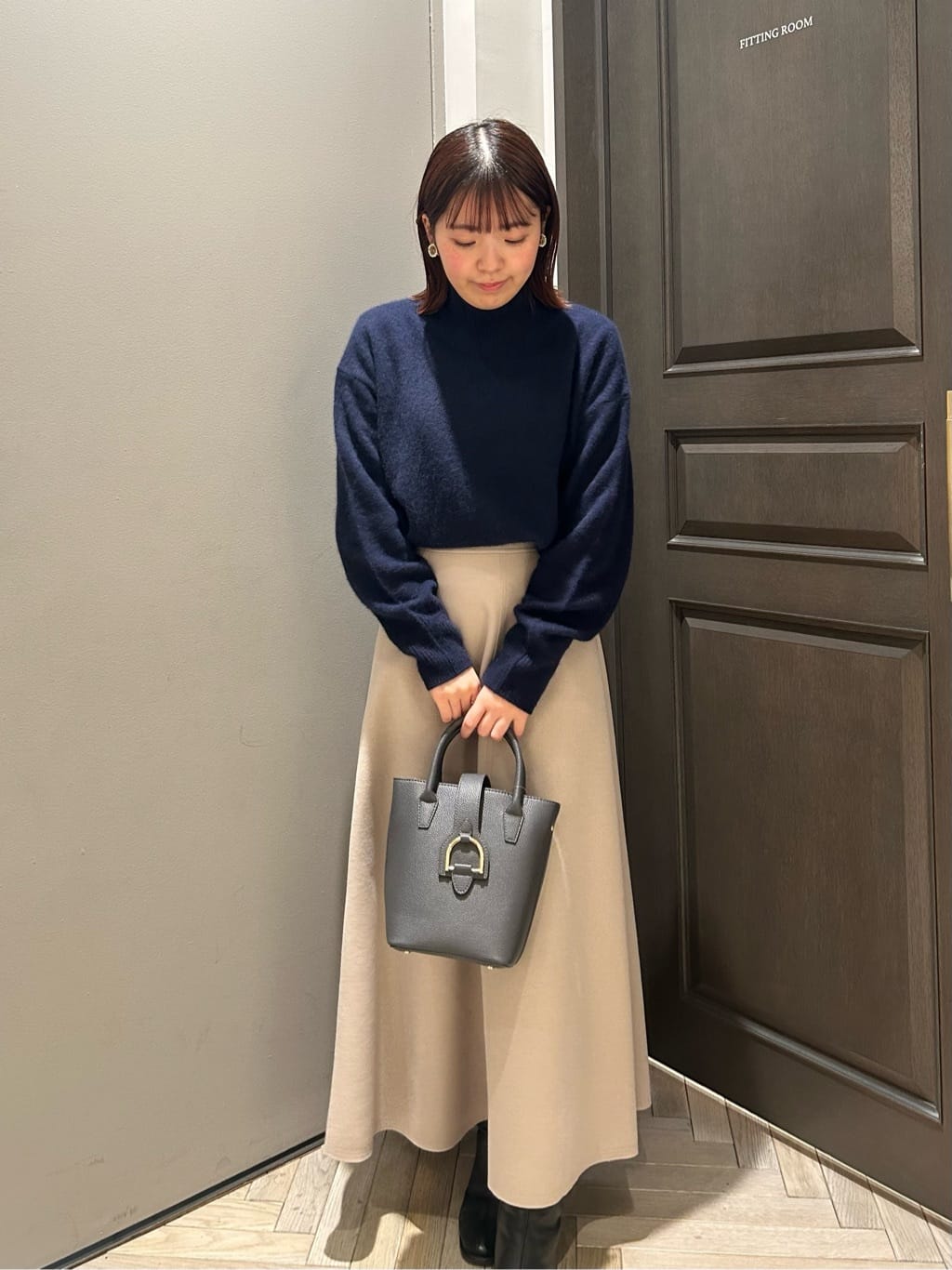 NANO universeのラウンドショートブーツを使ったコーディネートを紹介します。｜Rakuten Fashion(楽天ファッション／旧楽天ブランドアベニュー)4943206