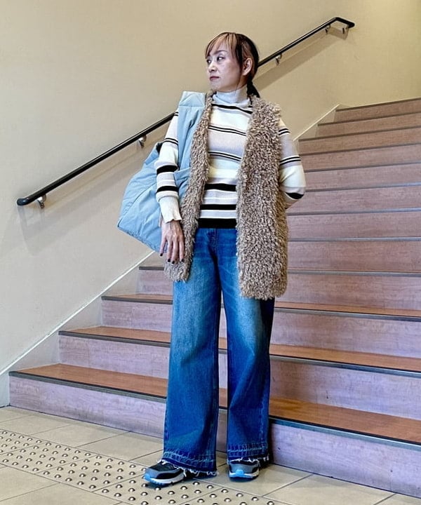 BEAMS HEARTのカットオフ デニムパンツ(S~M)を使ったコーディネートを紹介します。｜Rakuten Fashion(楽天ファッション／旧楽天ブランドアベニュー)4946417