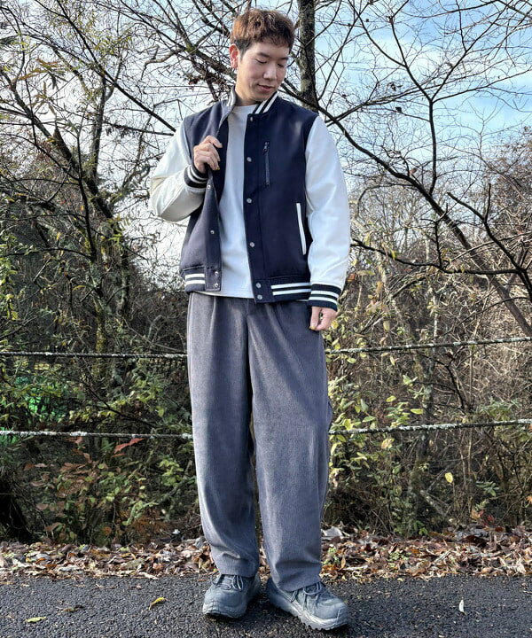 BEAMS HEARTの胸ジップ スタジアム ブルゾンを使ったコーディネートを紹介します。｜Rakuten Fashion(楽天ファッション／旧楽天ブランドアベニュー)4946630
