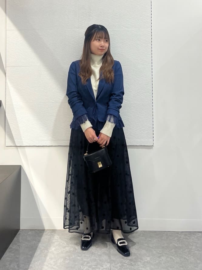 Vin | フリルレーステーラードジャケット | Rakuten Fashion(楽天