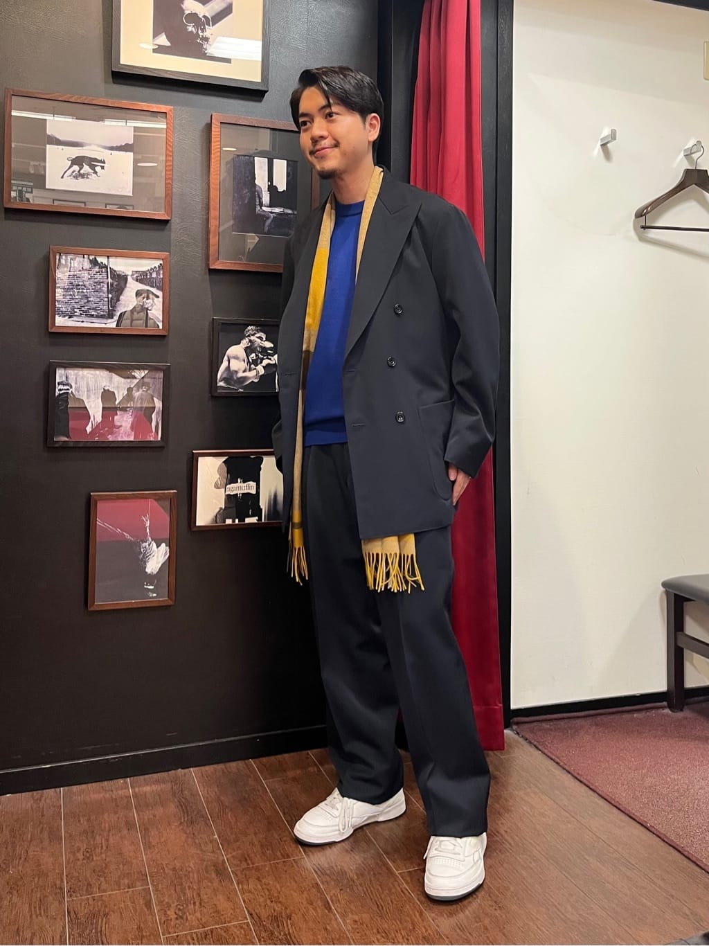 TAKEO KIKUCHIの【THE FLAGSHIP】ギャバ ダブルジャケットを使ったコーディネートを紹介します。｜Rakuten Fashion(楽天ファッション／旧楽天ブランドアベニュー)4952107