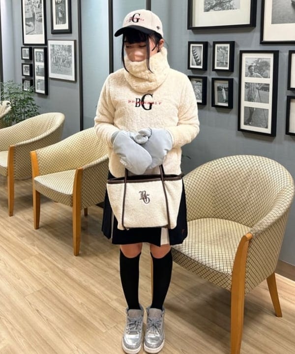BEAMS GOLFのORANGE LABEL / 裏付き ボアフリース プルオーバー