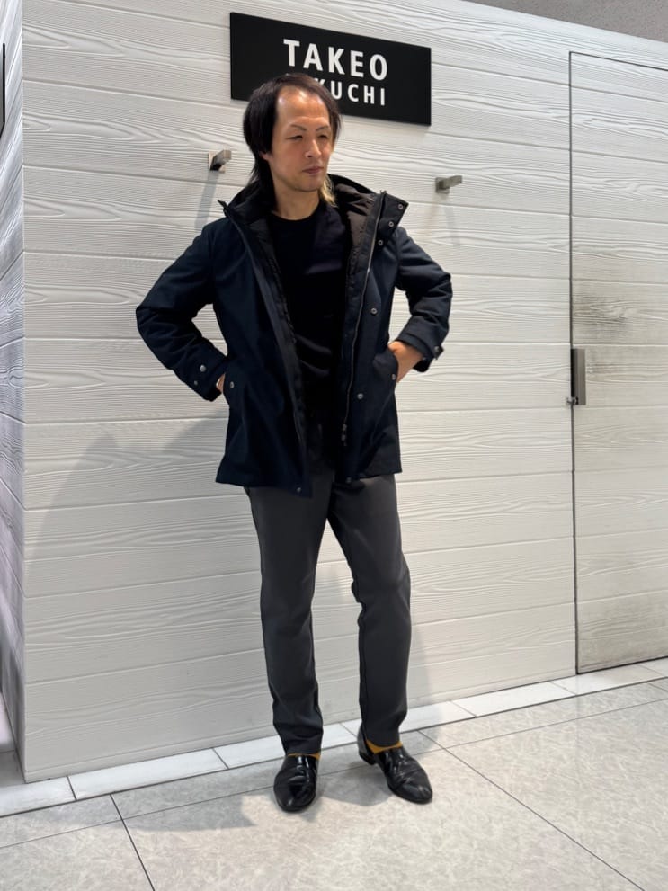 TAKEO KIKUCHIの【3WAY】ドビー ダウンライナー付 ブルゾンを使ったコーディネートを紹介します。｜Rakuten Fashion(楽天ファッション／旧楽天ブランドアベニュー)4952991