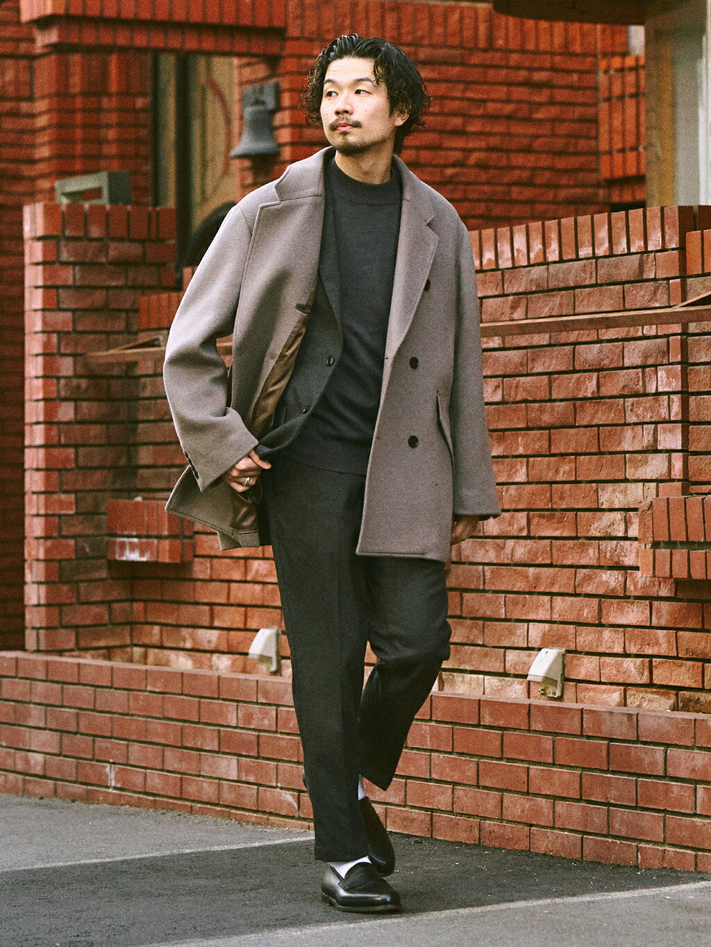 417 EDIFICEのWOOL DOUBLE COAT / ウールダブルコートを使ったコーディネート | Rakuten  Fashion(楽天ファッション／旧楽天ブランドアベニュー)4954574