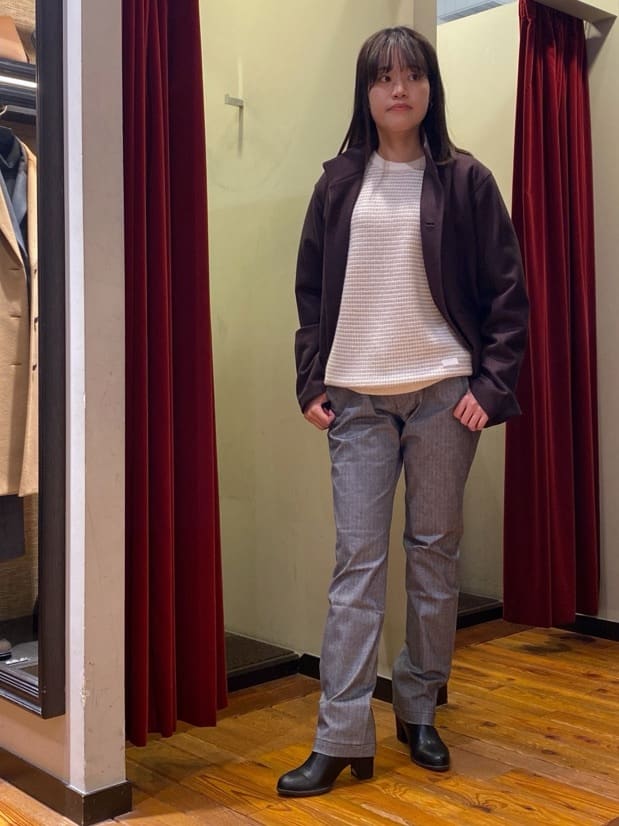 TAKEO KIKUCHIのドットメランジ プルオーバー ニットを使ったコーディネートを紹介します。｜Rakuten Fashion(楽天ファッション／旧楽天ブランドアベニュー)4957556