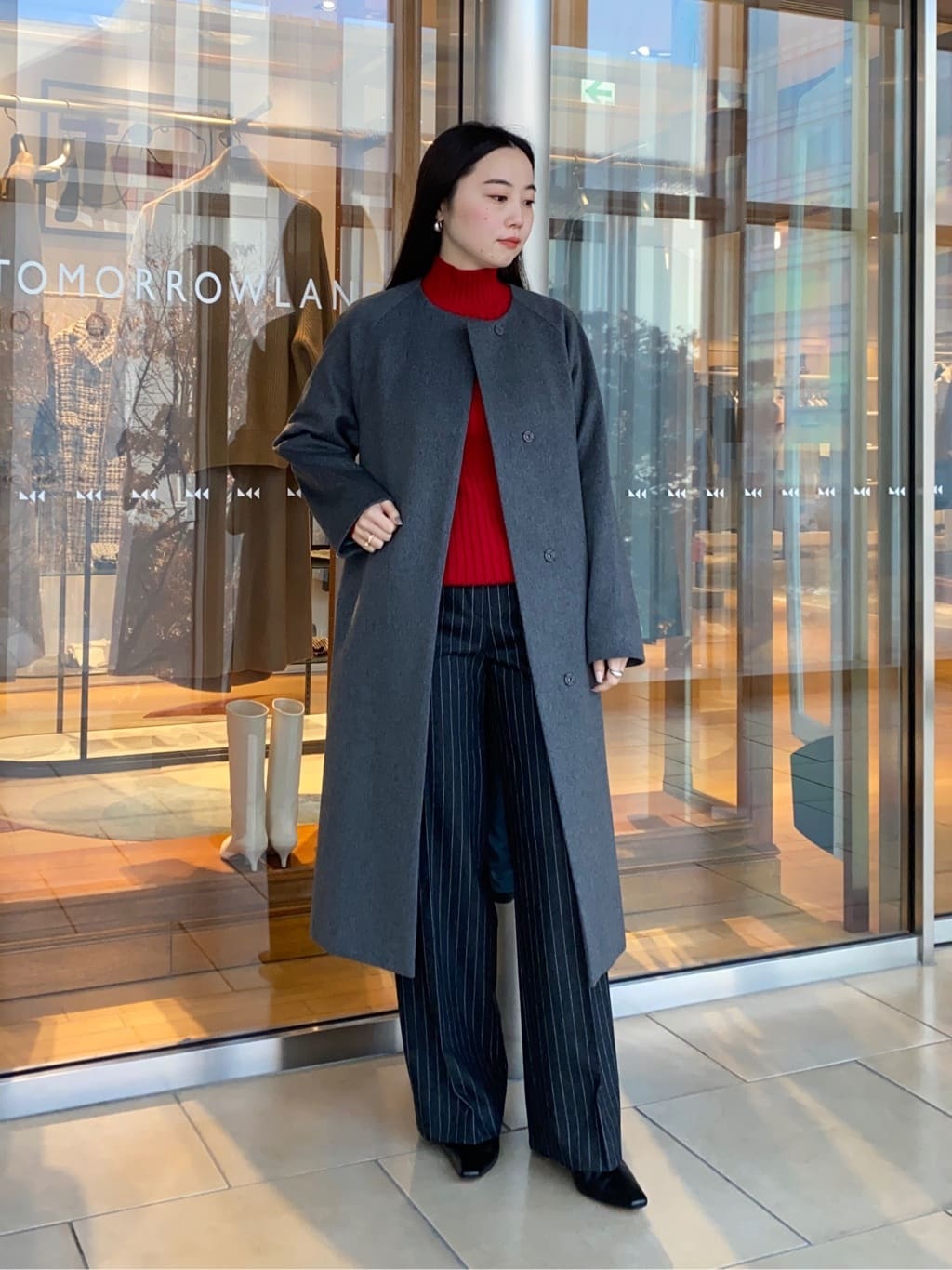 TOMORROWLAND | ピュアカシミヤ ノーカラーコート | Rakuten Fashion