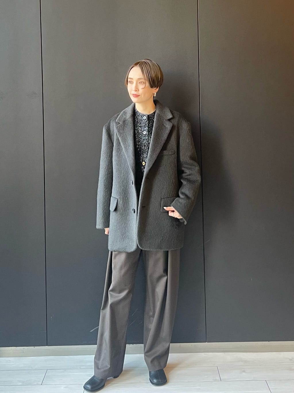 H BEAUTY & YOUTH モヘヤウールシャギービッグ　ジャケット　コート BEAUTY&YOUTH UNITED ARROWS（ビューティーアンドユースユナイテッド