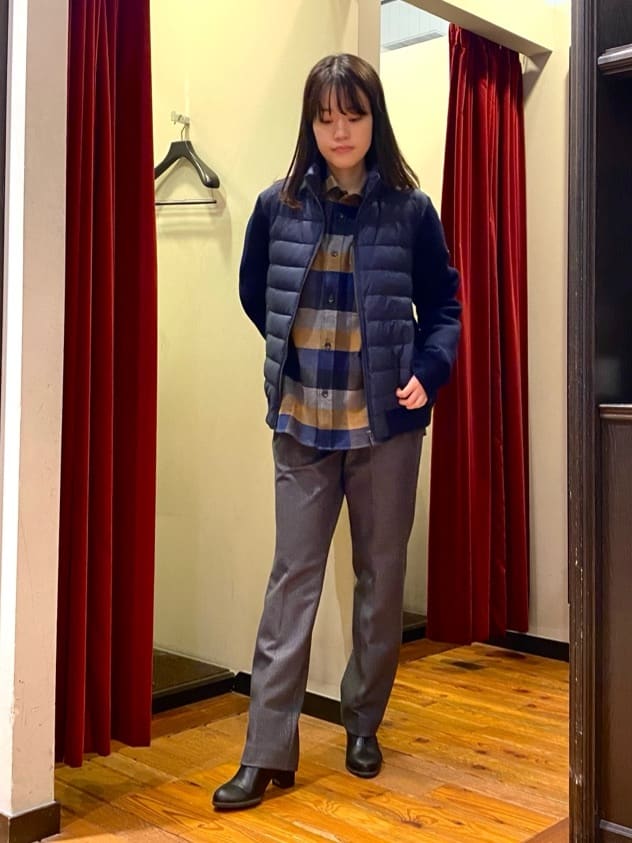 TAKEO KIKUCHIの【コンパクトダウン】ニットコンビ ダウンブルゾンを使ったコーディネートを紹介します。｜Rakuten Fashion(楽天ファッション／旧楽天ブランドアベニュー)4970341