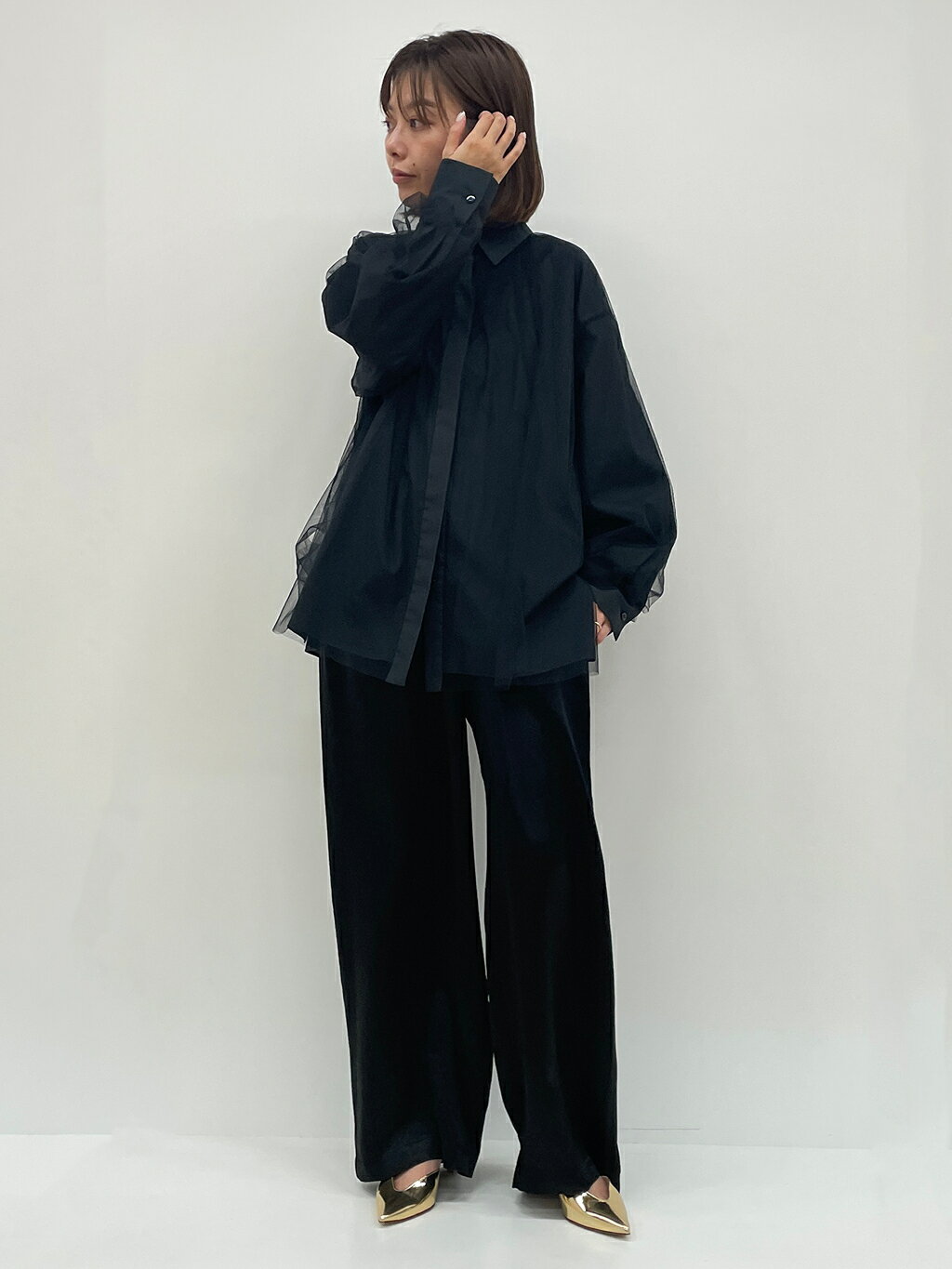 1er Arrondissementの【追加】ヴィテージサテンパンツを使ったコーディネートを紹介します。｜Rakuten Fashion(楽天ファッション／旧楽天ブランドアベニュー)4977620