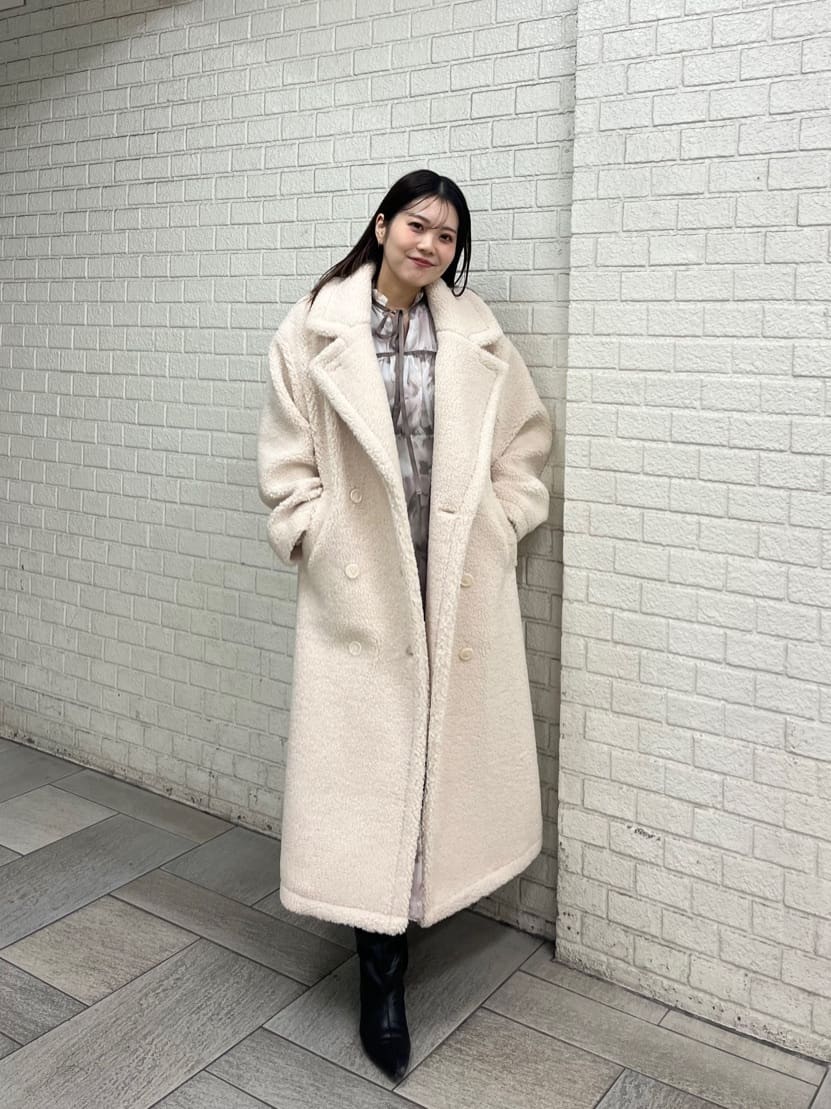 rienda テディボア2WAYロングCT