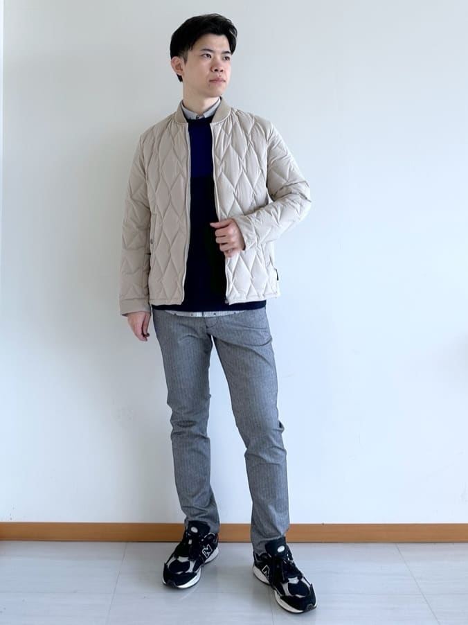 TAKEO KIKUCHIの【軽量アウター】エレクティブ キルト ブルゾンを使ったコーディネートを紹介します。｜Rakuten Fashion(楽天ファッション／旧楽天ブランドアベニュー)4987612