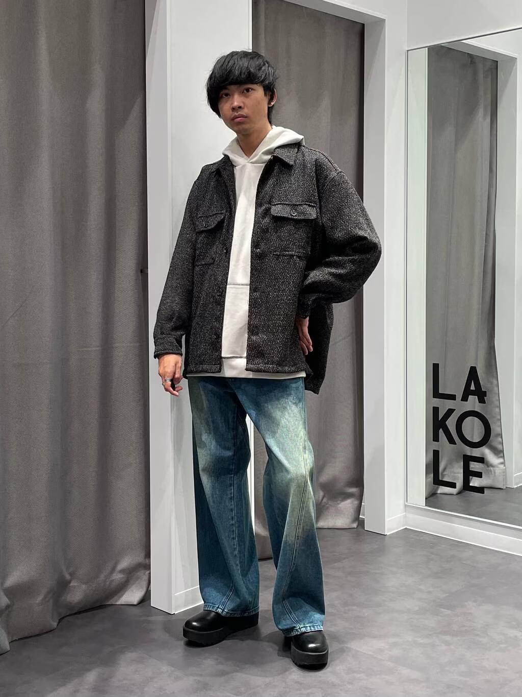 LAKOLEのツイードCPOシャツを使ったコーディネートを紹介します。｜Rakuten Fashion(楽天ファッション／旧楽天ブランドアベニュー)4988931