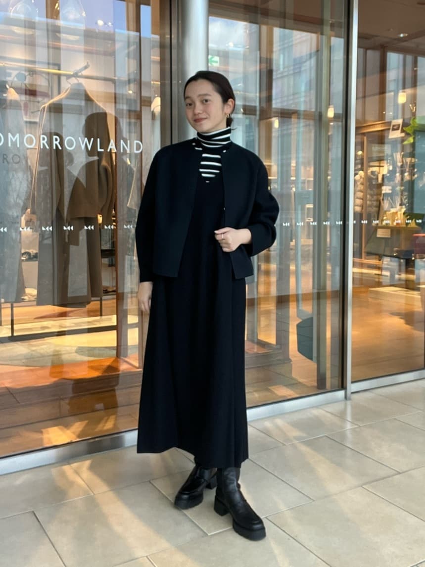 トゥモローランド　ニードルジャージー バックペプラムジャケット BPF01_11_11073407232_5101?$