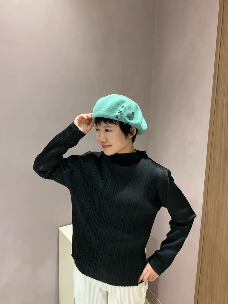 新品未使用✨ カシラ CA4LA MERET AW8 ベレー帽 グリーン 緑