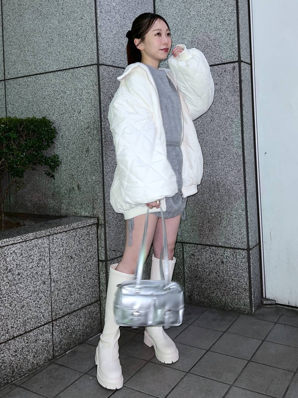 Heather インヒールストレッチロングブーツ　M 23.5 Heather インヒールストレッチロングブーツ M 23.5
