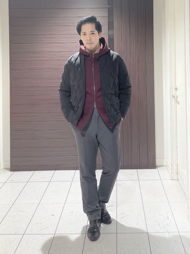 TAKEO KIKUCHIの【軽量アウター】エレクティブ キルト ブルゾンを使ったコーディネートを紹介します。｜Rakuten Fashion(楽天ファッション／旧楽天ブランドアベニュー)4998831