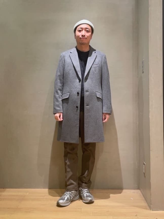 TAKEO KIKUCHIのウールカシミヤブレンド チェスターコートを使ったコーディネートを紹介します。｜Rakuten Fashion(楽天ファッション／旧楽天ブランドアベニュー)4999245