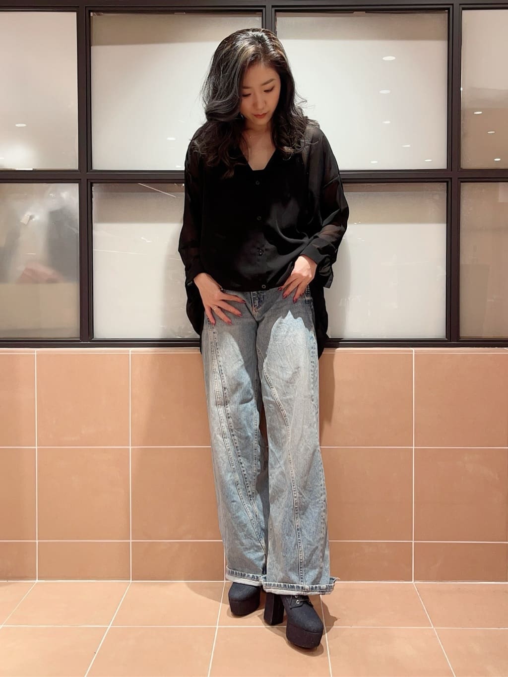 ESPERANZAの【ラク盛り/ショートブーツ】リピーター続出/脚長美脚 厚底レースアップブーツを使ったコーディネートを紹介します。｜Rakuten Fashion(楽天ファッション／旧楽天ブランドアベニュー)5000527