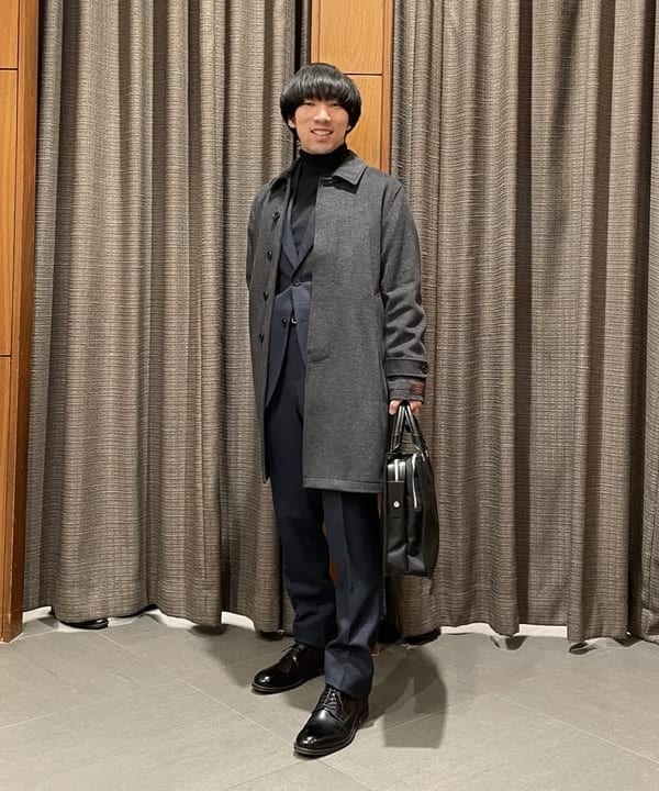 BEAMS HEARTのナイロン * レザー ブリーフバッグ(A4サイズ収納可能)を使ったコーディネートを紹介します。｜Rakuten Fashion(楽天ファッション／旧楽天ブランドアベニュー)5001263