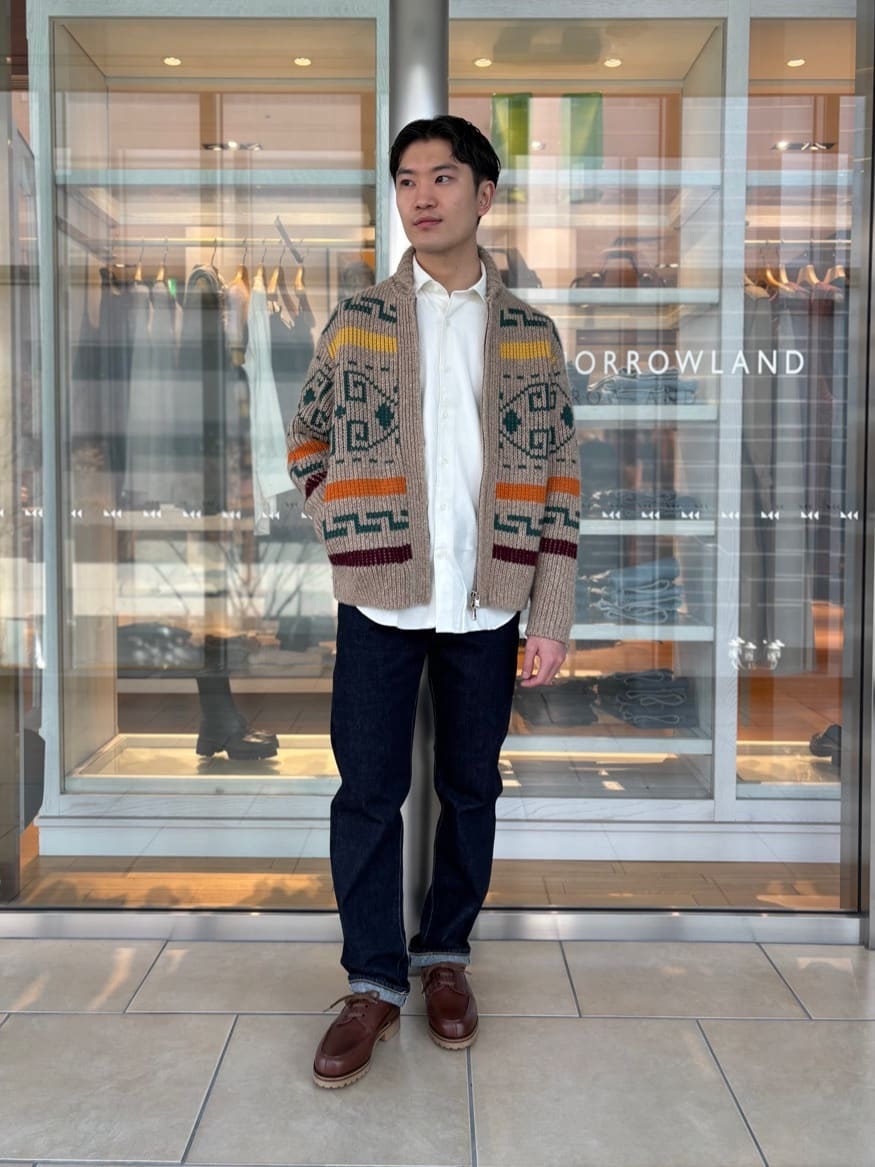 TOMORROWLAND | 【別注】PENDLETON カシミヤ ショールカラー カウチン