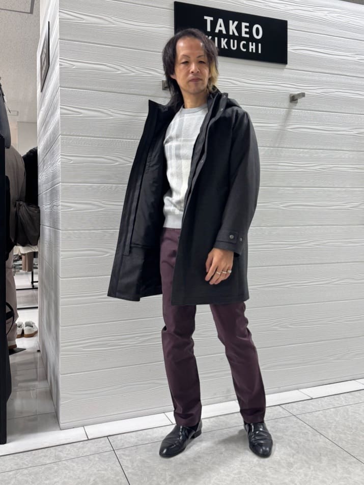 TAKEO KIKUCHIの【3WAY】ハウンズトゥース ダウンライナー コートを使ったコーディネートを紹介します。｜Rakuten Fashion(楽天ファッション／旧楽天ブランドアベニュー)5006297