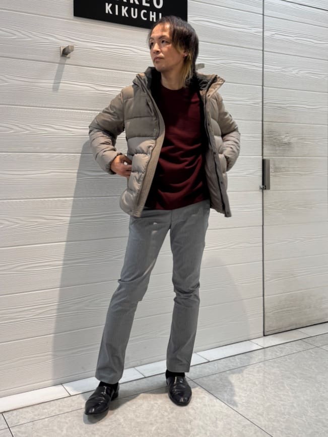 TAKEO KIKUCHIの【735フィルパワー】コンビ ダウンブルゾンを使ったコーディネートを紹介します。｜Rakuten Fashion(楽天ファッション／旧楽天ブランドアベニュー)5006333