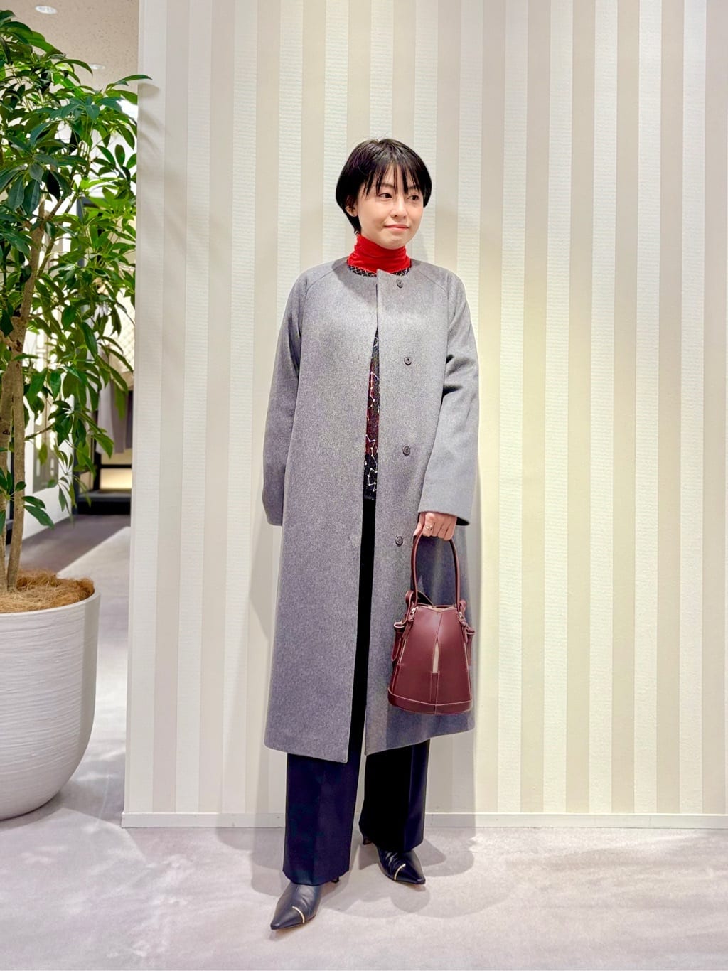 TOMORROWLAND | ピュアカシミヤ ノーカラーコート | Rakuten Fashion