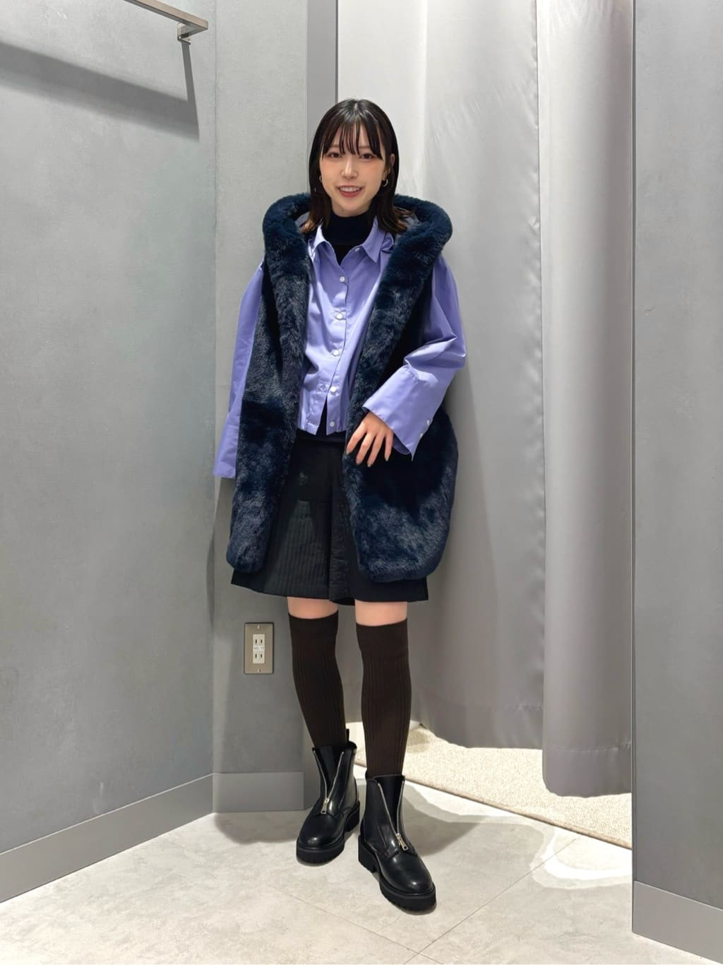 LASUDのエコペットブロードロストヘムショートシャツを使ったコーディネートを紹介します。｜Rakuten Fashion(楽天ファッション／旧楽天ブランドアベニュー)5016505