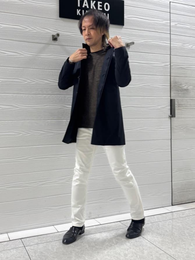 TAKEO KIKUCHIの【ダウンライナー付】メランジ スタンドカラー コートを使ったコーディネートを紹介します。｜Rakuten Fashion(楽天ファッション／旧楽天ブランドアベニュー)5017118