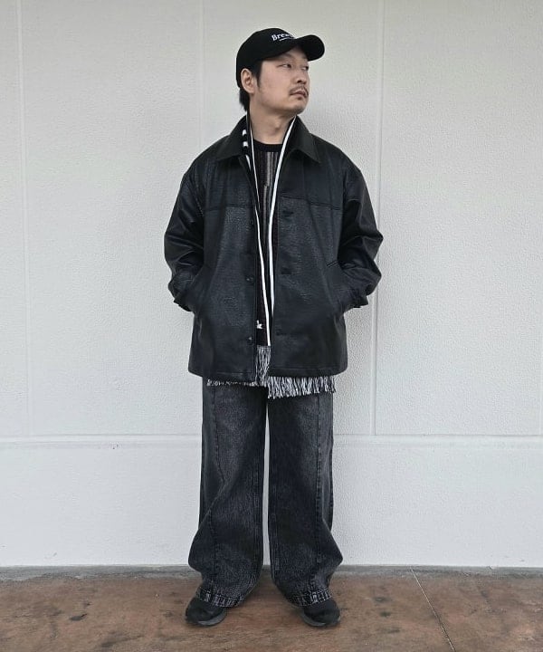 BEAMS HEARTのブラスト シーム バギーデニムパンツを使ったコーディネートを紹介します。｜Rakuten Fashion(楽天ファッション／旧楽天ブランドアベニュー)5017856
