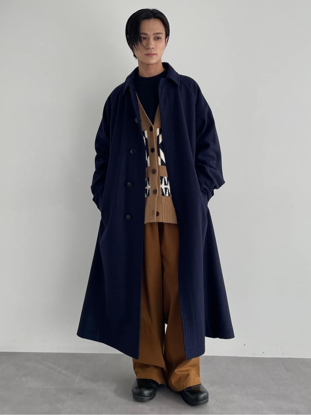 CRAFT STANDARD BOUTIQUEの【ユニセックス】ウール混メルトンバルマ 