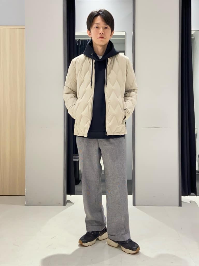 TAKEO KIKUCHIの【軽量アウター】エレクティブ キルト ブルゾンを使ったコーディネートを紹介します。｜Rakuten Fashion(楽天ファッション／旧楽天ブランドアベニュー)5024651