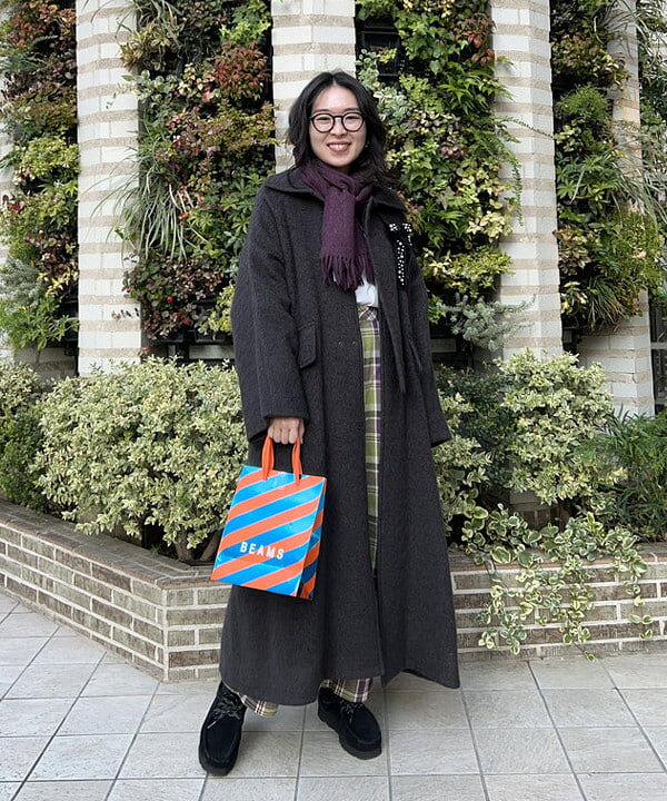 BEAMS WOMENのmaturely / シャギー オーバー コートを使った 
