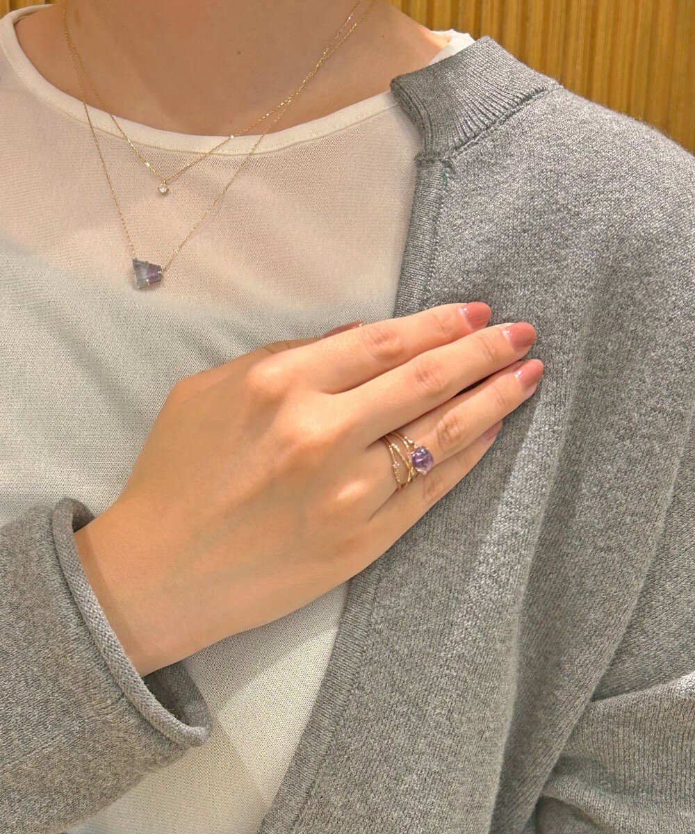 ete | [ミストピンク] K10MPG クロス リング | Rakuten Fashion(楽天
