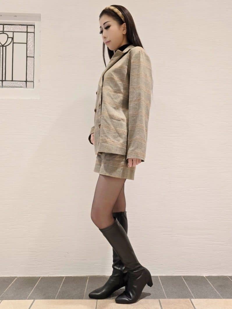 ESPERANZAの定番ストレッチロングブーツを使ったコーディネートを紹介します。｜Rakuten Fashion(楽天ファッション／旧楽天ブランドアベニュー)5031792
